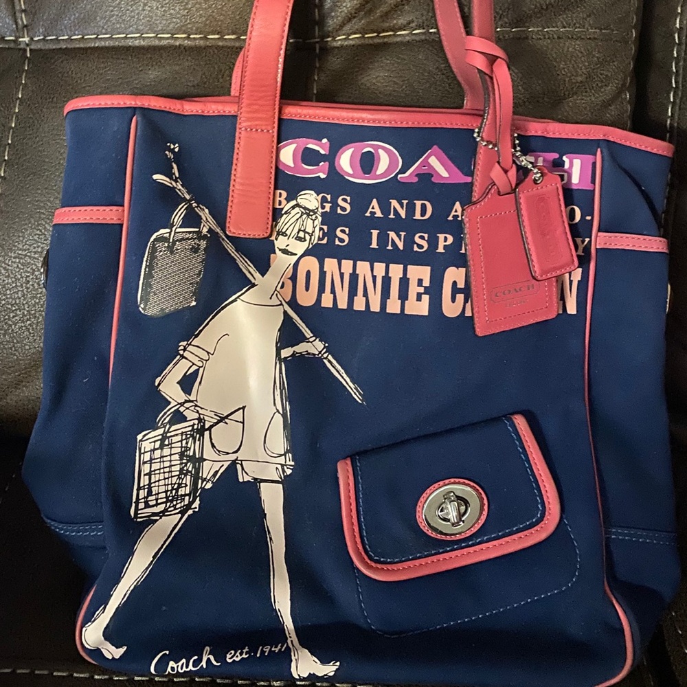 Coach Bonnie Cashin Canvas Tote Bag.
